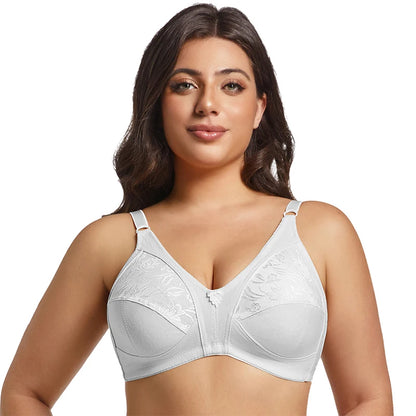 Plus Size Lace Bras For Women Sexy Brassiere Thin Wireless Lingerire Comfortable Underwear