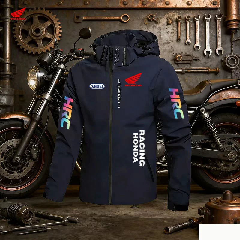 HRC Racing Herrjacka – Vind- & Vattentät Hoodjacka, 7 Färger