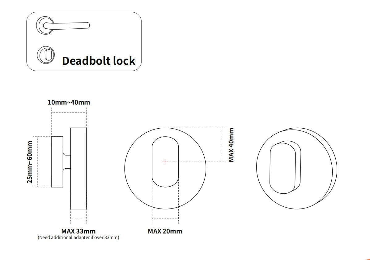 CDOK A1Pro Tuya Bluetooth Smart Lock Is Installed on the Traditional Door Lock Manual Knob to Achieve Smart Unlocking