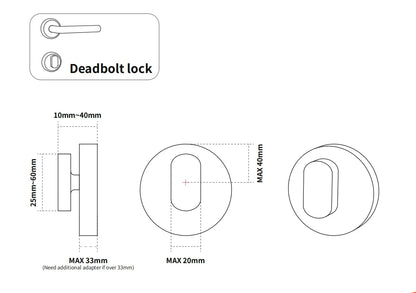 CDOK A1Pro Tuya Bluetooth Smart Lock Is Installed on the Traditional Door Lock Manual Knob to Achieve Smart Unlocking