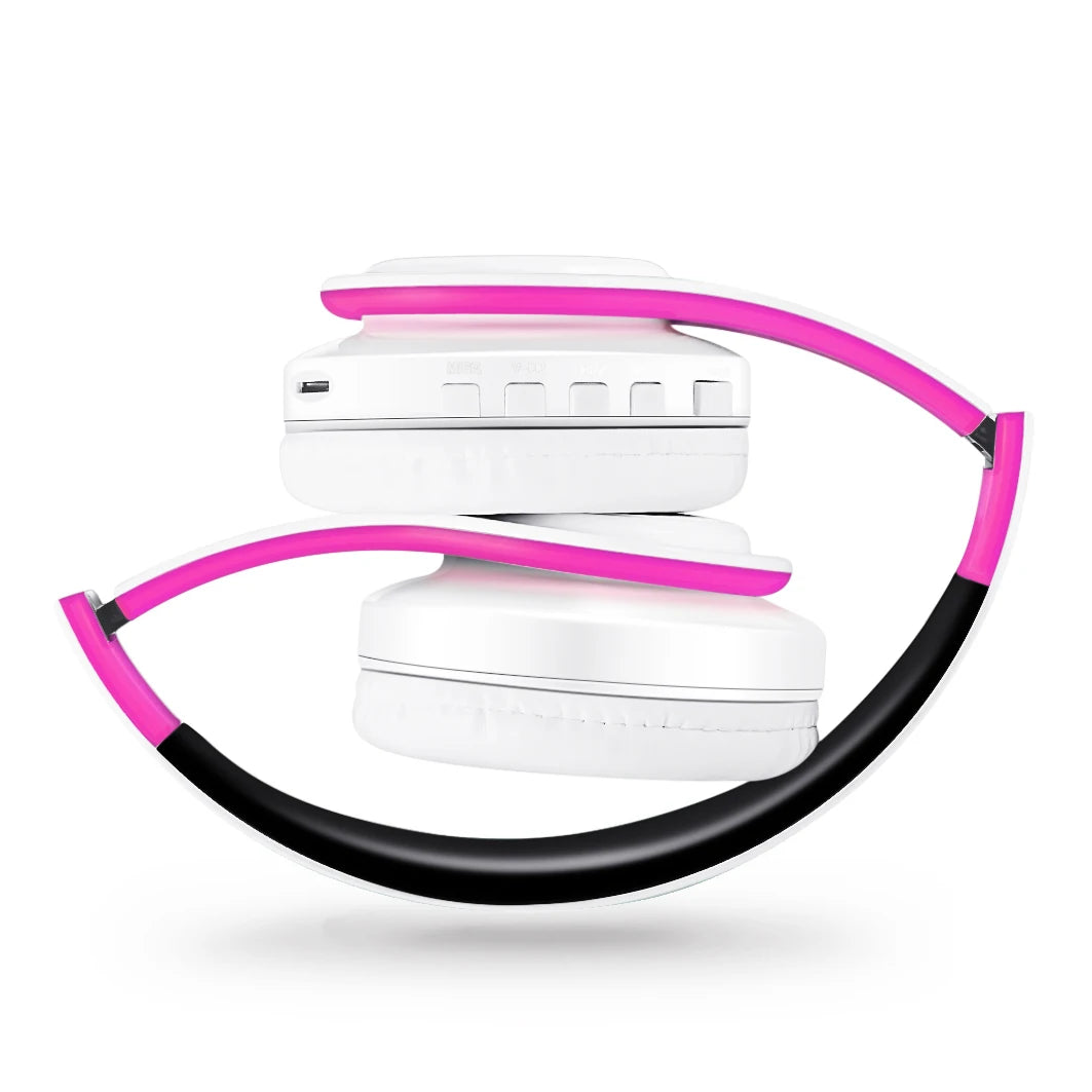 CATASSU Bluetooth 5.3 Headset Over-Ear – MP3 FM-radio 20h 400mAh Minnesskum Hopfällbar CE/FCC/RoHS Smartphone TV PC Surfplatta