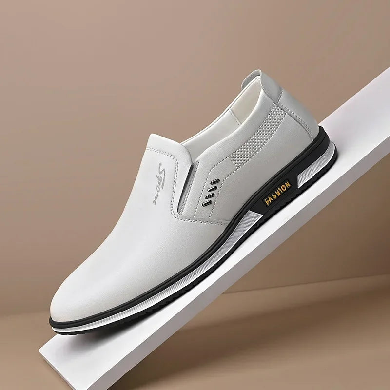 Lädermokasiner Herr – Eleganta Loafers för Körning och Formella Tillfällen