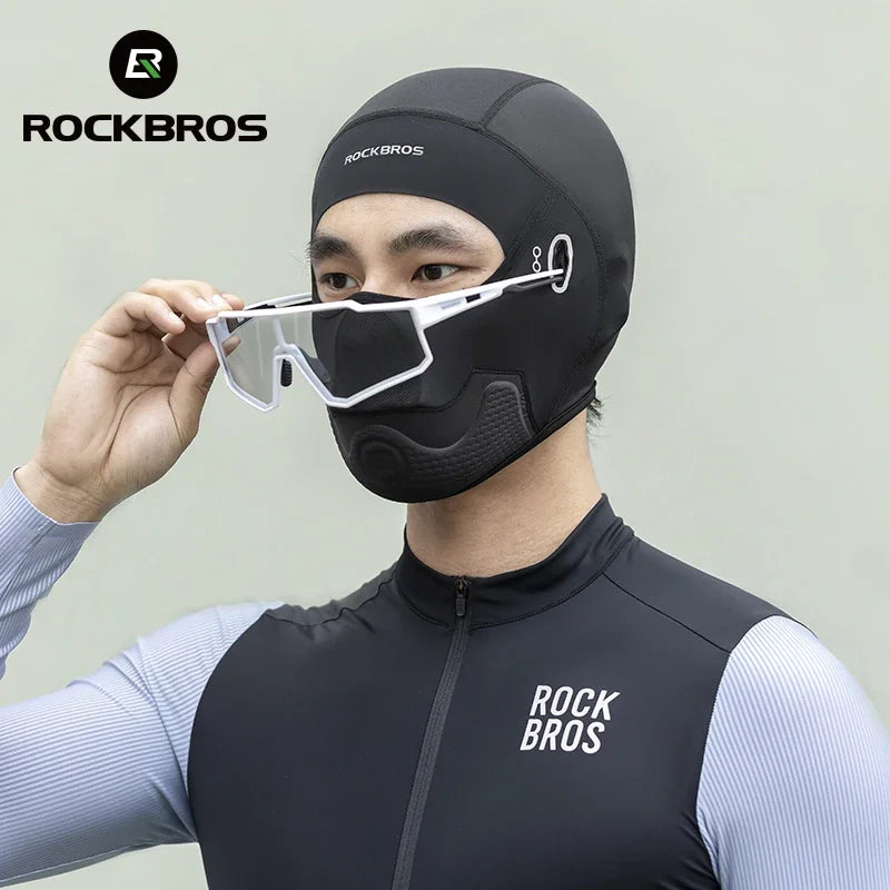 ROCKBROS Summer Cycling Hat Motorcycle Balaclava Bicycle Mask Moto Cap Helmet Liner Cool UV Protection Ice Silk Bike Face Cover
