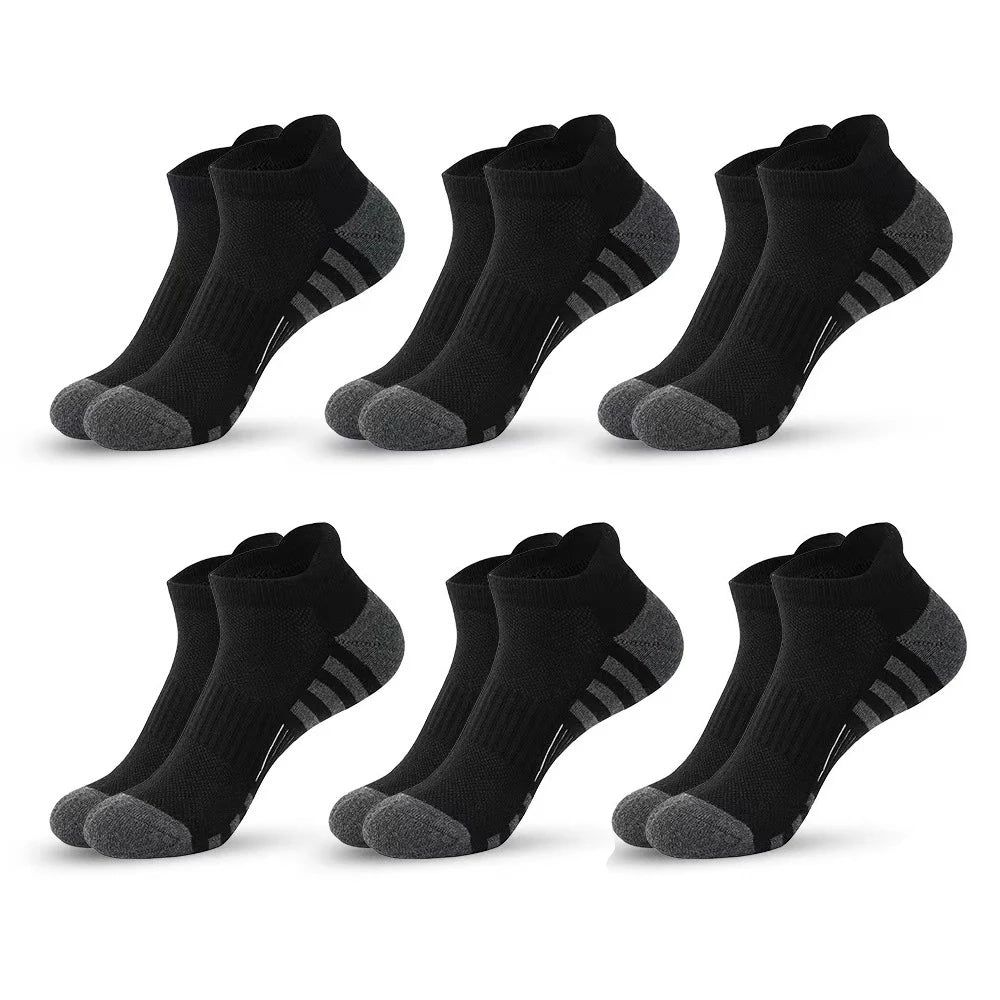 6/24 Pairs Cushioned Breathable Ankle Athletic Running Socks Low Cut Sports Tab for Men And Women