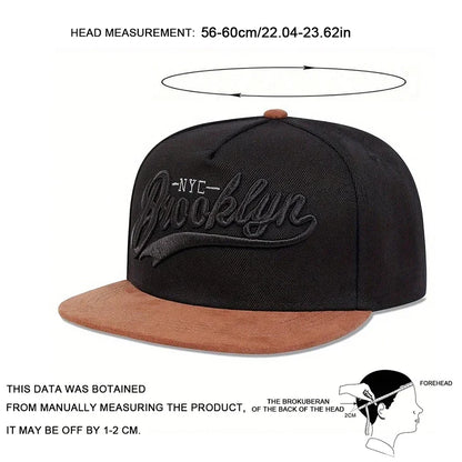 Unisex BROOKLYN Embroidery Hip-hop Hats Spring Autumn Outdoor Adjustable Casual Baseball Caps Trucker Caps Sunscreen Hat