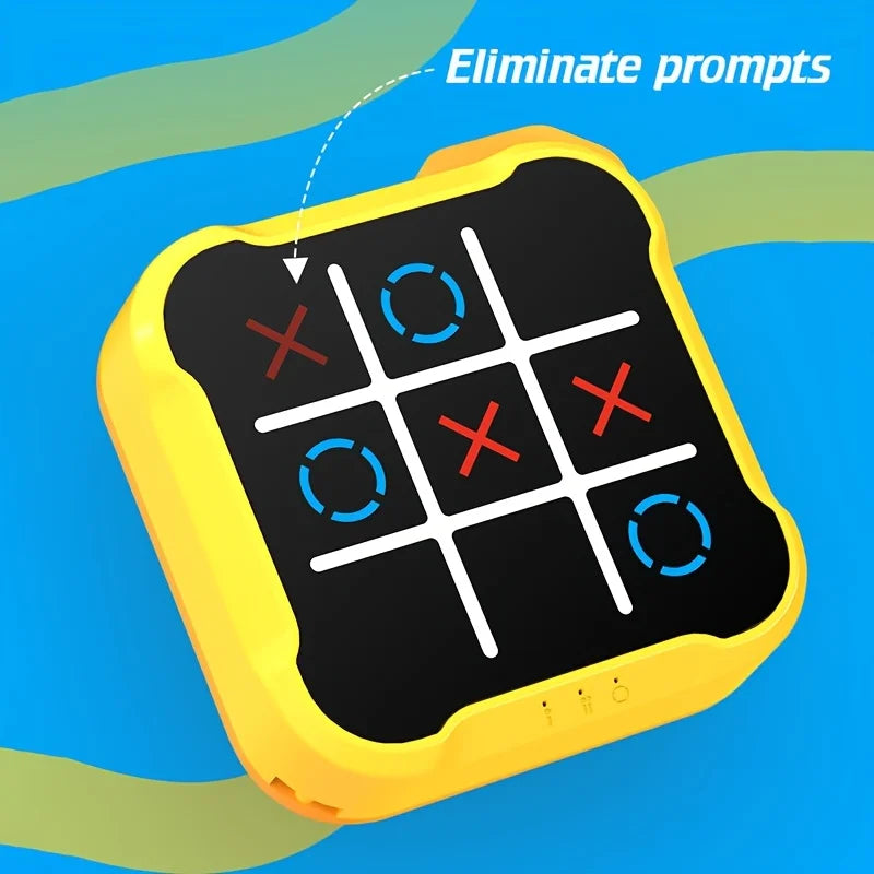 Elektroniskt Tic-Tac-Toe Spel – 4 Spelmöjligheter Portabelt Montessori Päzzelleksak Barn & Vuxna 6+ År 2026