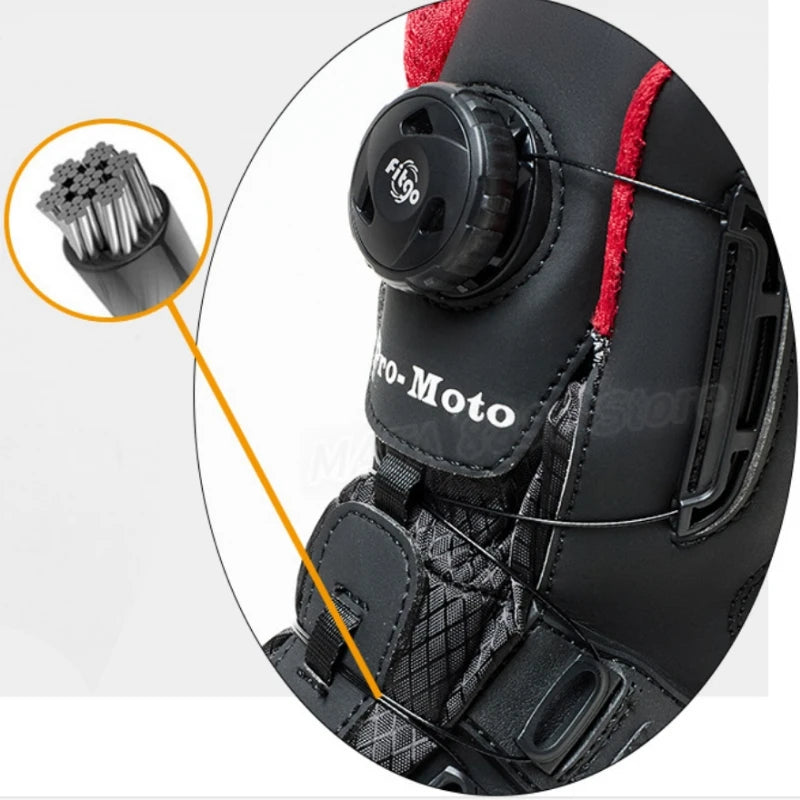 MC-kängor med ankelskydd – vattentäta körkängor med reflex, unisex 39–46