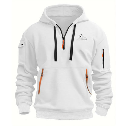Men's Motorcycle Hooded Sweatshirt, 2D Printed Sports Jacket, Fashionable Men's Pullover Shirt, Factory Price upon Purchase