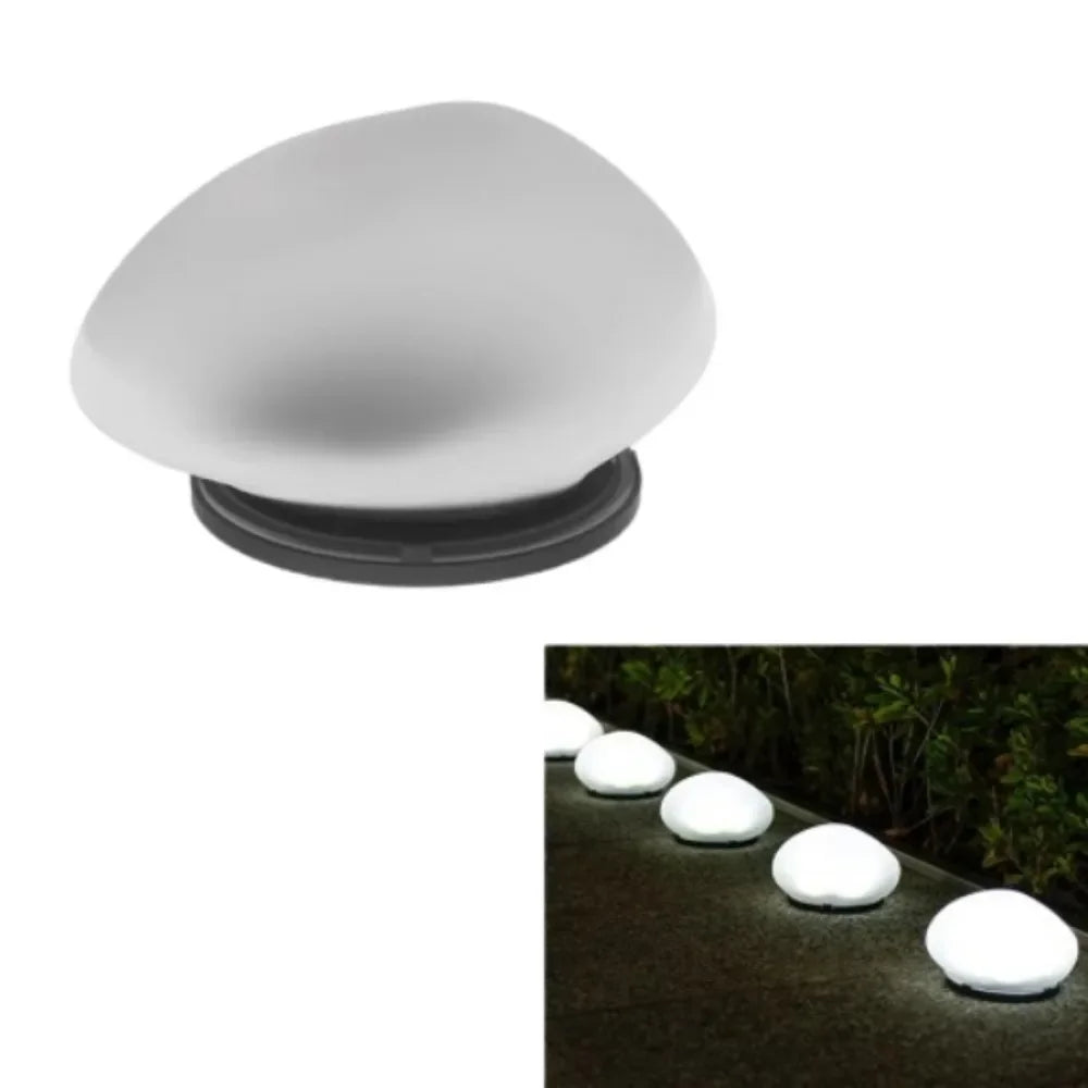 Solar Stenlampa Utomhus – Frostad Glaseffekt, IP65, Varmvit/Färgad, Automatisk, Trädgård & Gång