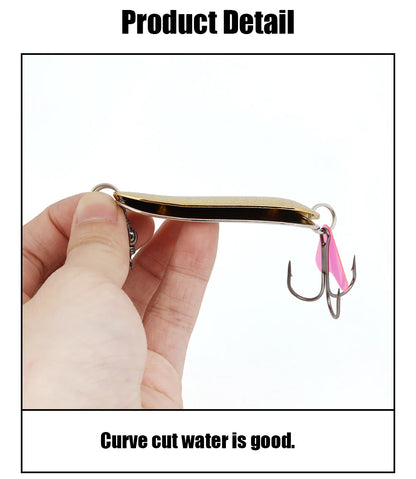 W.P.E Fishing Lure JIG Double Artificial Bait 8 Grams With Connector Three-anchor hook Metal sequins For fishing