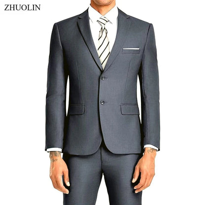 Men Suits Sets High Quality For Wedding Elegant 2 Pieces Jackets Pants Stretch Blazers Tailored Formal Full 2025 Costume