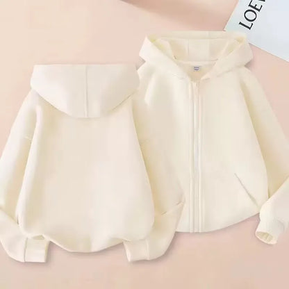 New Solid Color Children's Fashion Kids Boy Hoodies Zip Up Spring Autumn Girls Casual Zipper Sweatshirt Kids Hoodies Sweatshirt
