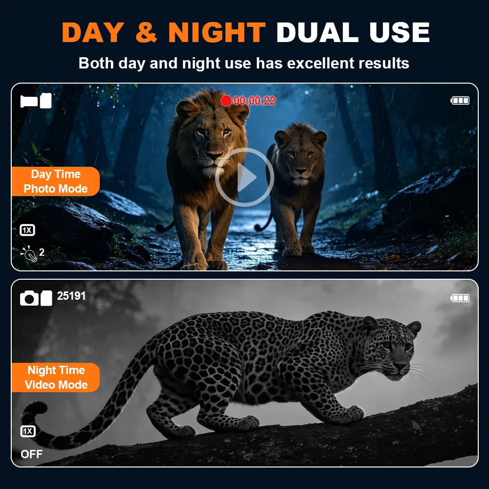 GTMEDIA V6 PRO Infrared 4K Night Vision Binoculars Goggles 8X Digital Zoom 300M Full Darkness Photo&Video Telescope for Hunting