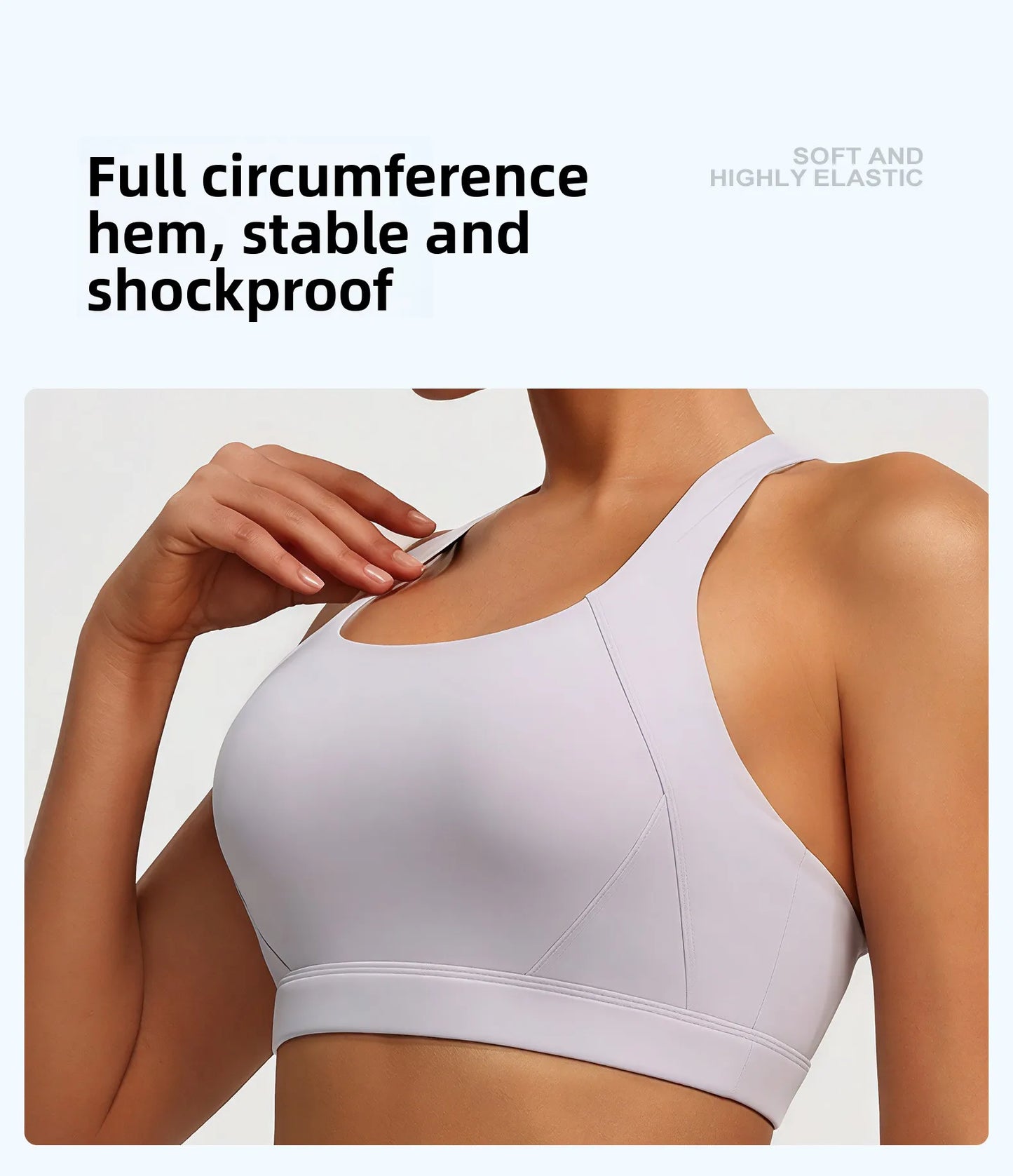 Dam Sport-BH Yoga Linne – Halterneck Inbyggda Kuddar Högintensiv StötDämpning Tennis, 5 Färger S–XXL