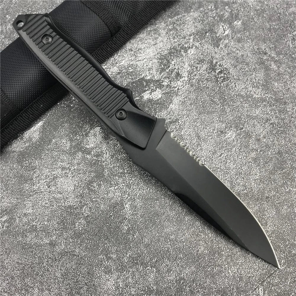 140BK EDC Fixed Blade Knife with Sheath Outdoor Adventure Gear High Hardness Daily Carry Knives Fishing Hiking Tool