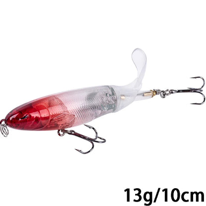 Goture Whopper Popper 10cm/11cm/14cm Topwater FIshing Lure Blowups Pike Baits Rotating Tail Fishing Tackle Crankbait Wobblers