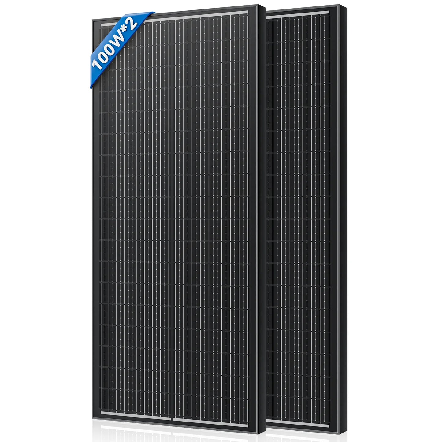 Rvpozwer 400W/200W/100W N-Type 18BB Solar Panel 25% High Efficiency Mono Solar Module Portable Waterproof Ideal for RV Marine Yacht Caravan Camping Off Grid Power Supply