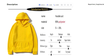 Paris Fashion Hoodies for Men All Season Daily Casual Sports Hooded Sweatshirts 2025 Male Home Outdoor Comfort Fashion Pullover