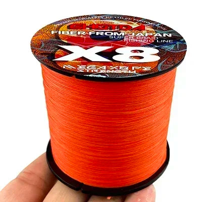 GHOTDA X8 Braided Lure Fishing Lines for JIG Pesca Carp Multifilament Fly Wire PE Line Saltwater 100M 300M 8kg-35kg Strong Cord