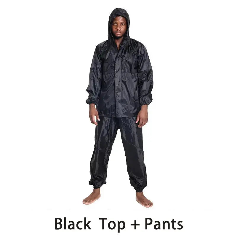 Waterproof One-Piece Overalls With Hood Oil-Resistant Work Safety Clothing Coverall For Sparying Painting Factory Clothes