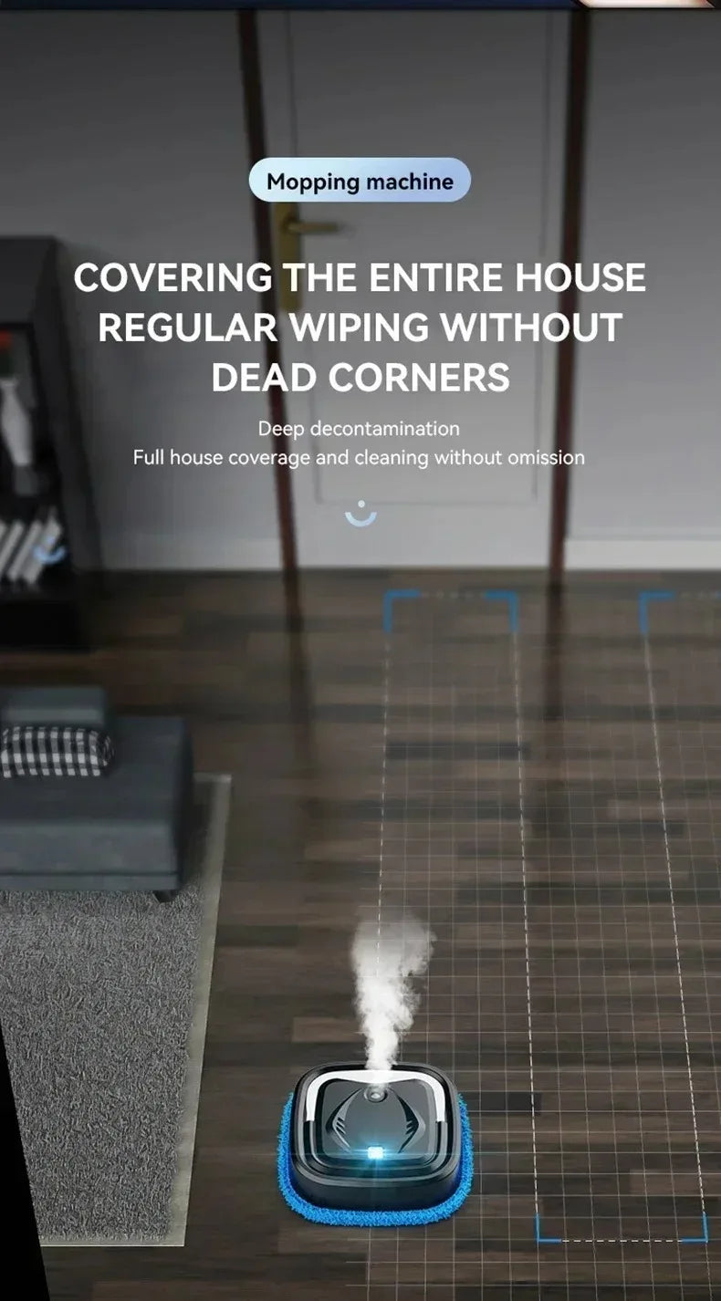 Smart Robot Vacuum Cleaner Dry Wet Sweeping Rotary Floor Mopping Air Humidifying Spray USB Charging Cleaning Robot