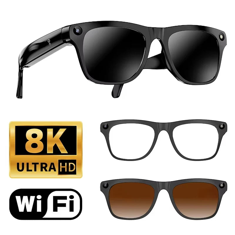 Xiaomi Upgrade Smart AI Glasses 800W HD 8K Shooting Camera Photo Video Voice Call Translation Bluetooth AI Motorcycle Glasses