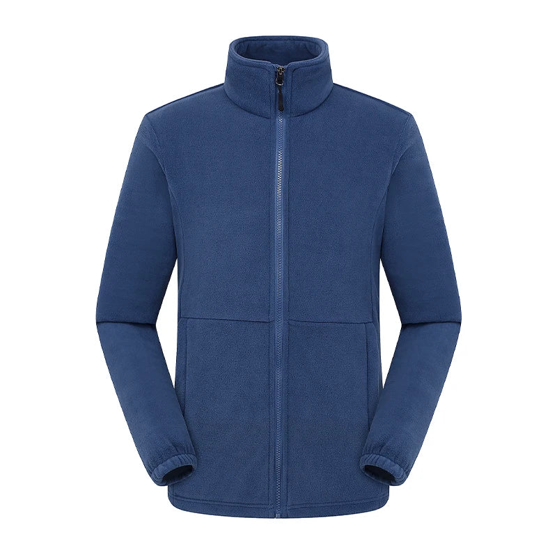 Herr/Dam Fleecejacka Vinter 2026 – Anpassningsbar Tryck Vandring Camping Outdoor S–4XL 6 Färger