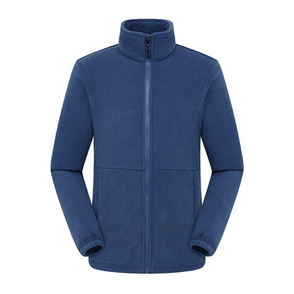 Herr/Dam Fleecejacka Vinter 2026 – Anpassningsbar Tryck Vandring Camping Outdoor S–4XL 6 Färger