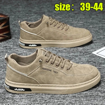 Autumn Men's New Breathable Work Safety Shoes Trendy Casual Sports Shoes Versatile Board Shoes For Motorcycle Riders