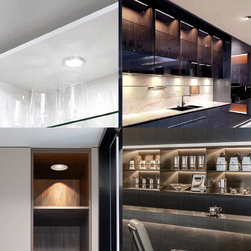 Tuya Zigbee Smart CCT LED Skåpsbelysning – Dimbar, 3000–6500K, SmartThings, Alexa & Google Home, 2–9 lampor