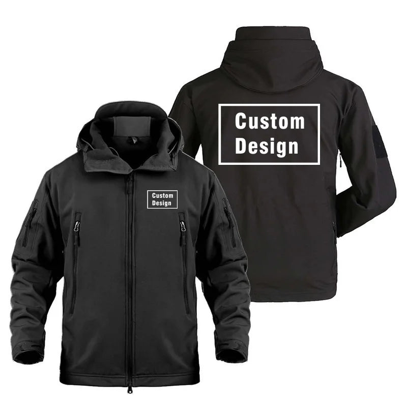 Herr Militär Softshell Set 2026 – Fleece Jacka + Byxor Outdoor, Grå/Svart/Khaki/Kamouflage S–4XL