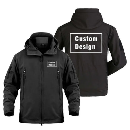 Herr Militär Softshell Set 2026 – Fleece Jacka + Byxor Outdoor, Grå/Svart/Khaki/Kamouflage S–4XL