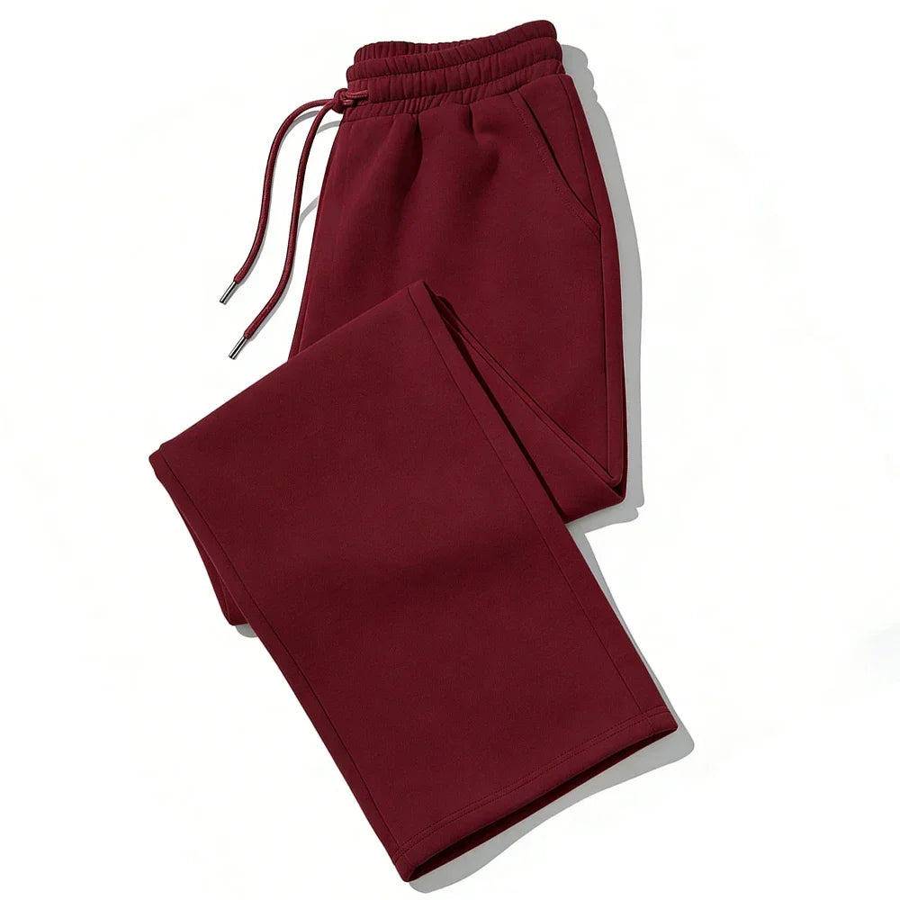 Mens Sweatpants Straight Fit Joggers for Sports and Streetwear Loose Oversized Casual Pant Drawstring Multi-pocket Men Long Pant