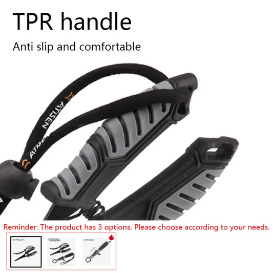 Fishing Pliers + Small Fish Grips ABS Multifunctional Tool Outdoor Portable Lure Pliers