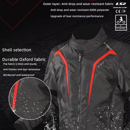 MC-jacka LS2 Sepang MJ145 – körjacka med mjuka skydd, M–XXXL