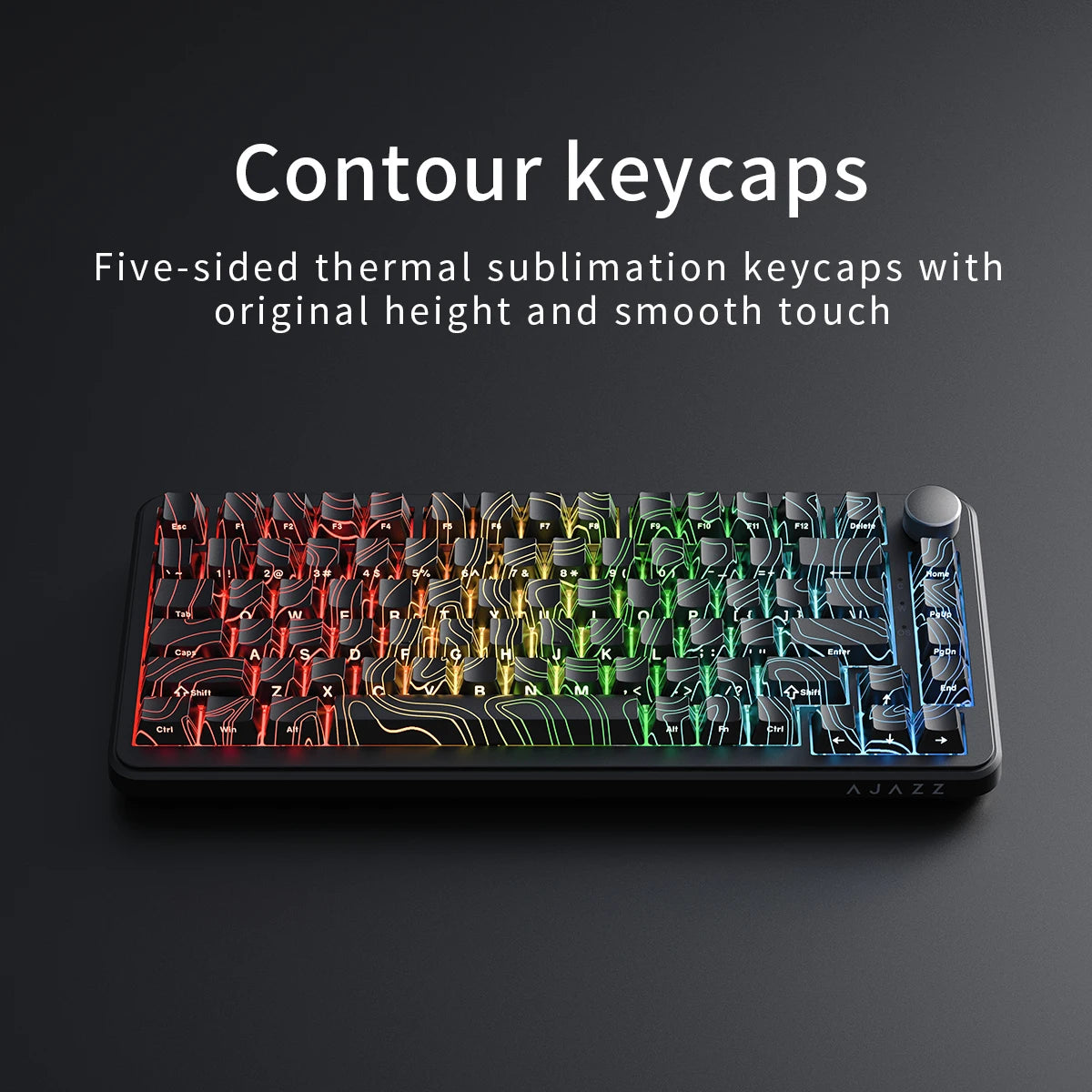 AJAZZ AK820 MAX gamingtangentbord med magnetiska brytare, USB-C och RGB