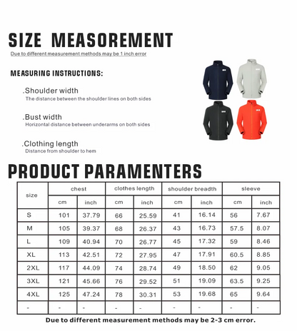 Custom Men Women's Fleece Thermal Hiking Jacket Outdoor Sports Climbing Trekking Camping Windbreaker Warm Coat For Men ﻿