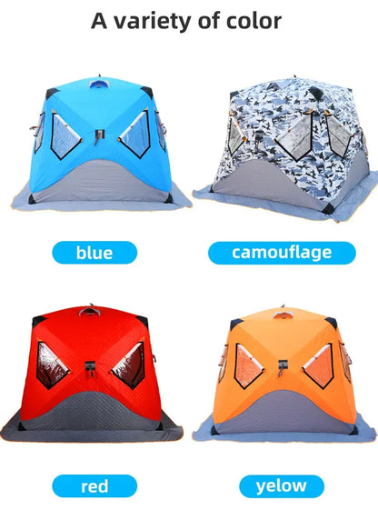 Customized Hot-selling High Heat Insulation Winter Outdoor Camping Carp Cube Large Portable Sauna Tent, Custom-made Warm