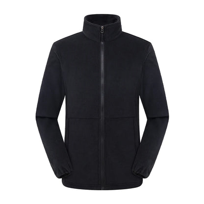 Herr/Dam Fleecejacka Vinter 2026 – Anpassningsbar Tryck Vandring Camping Outdoor S–4XL 6 Färger