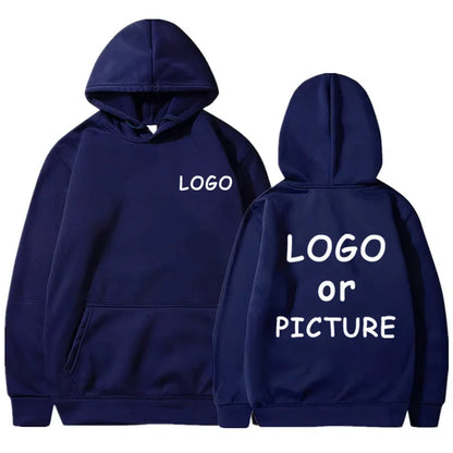 Hoodie Eget Logotyp & Tryck – Enfärgad | Reklamkläder & Streetwear