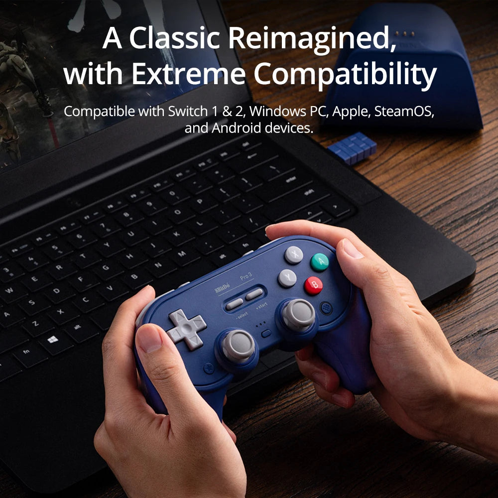 8BitDo Pro 3 Bluetooth Game Controller Wireless Gamepad with TMR Joysticks for NS Nintendo Switch 2, PC Windows, ANDROID, iOS
