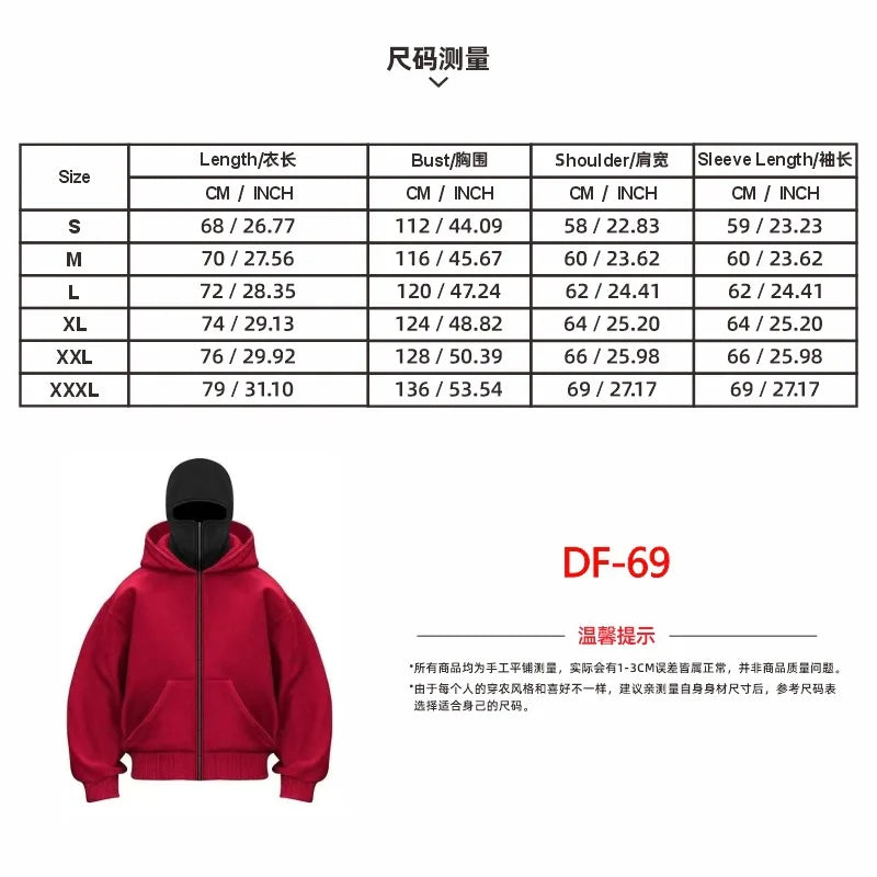 Autumn Men's Double-Layer Hooded Zip-Up Sweatshirt, Loose Casual Fit with Front Pockets, Ideal for Outdoor and Streetwear Style