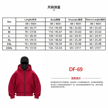 Autumn Men's Double-Layer Hooded Zip-Up Sweatshirt, Loose Casual Fit with Front Pockets, Ideal for Outdoor and Streetwear Style