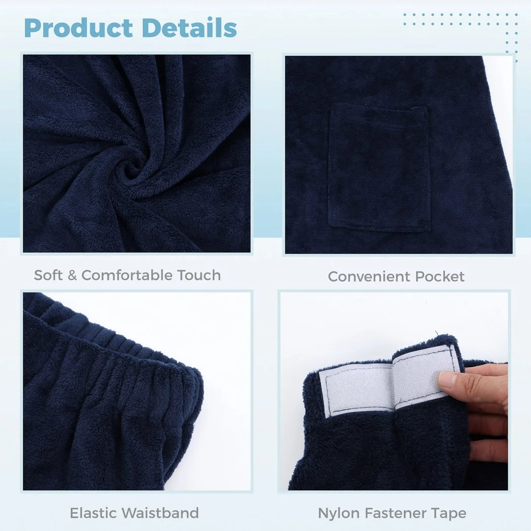 Men's Sauna Kilt With Pocket Men's Sauna Towel Wearable Bath Towel  Adjustable Sauna Towel Shower Towel With Elastic Waistband