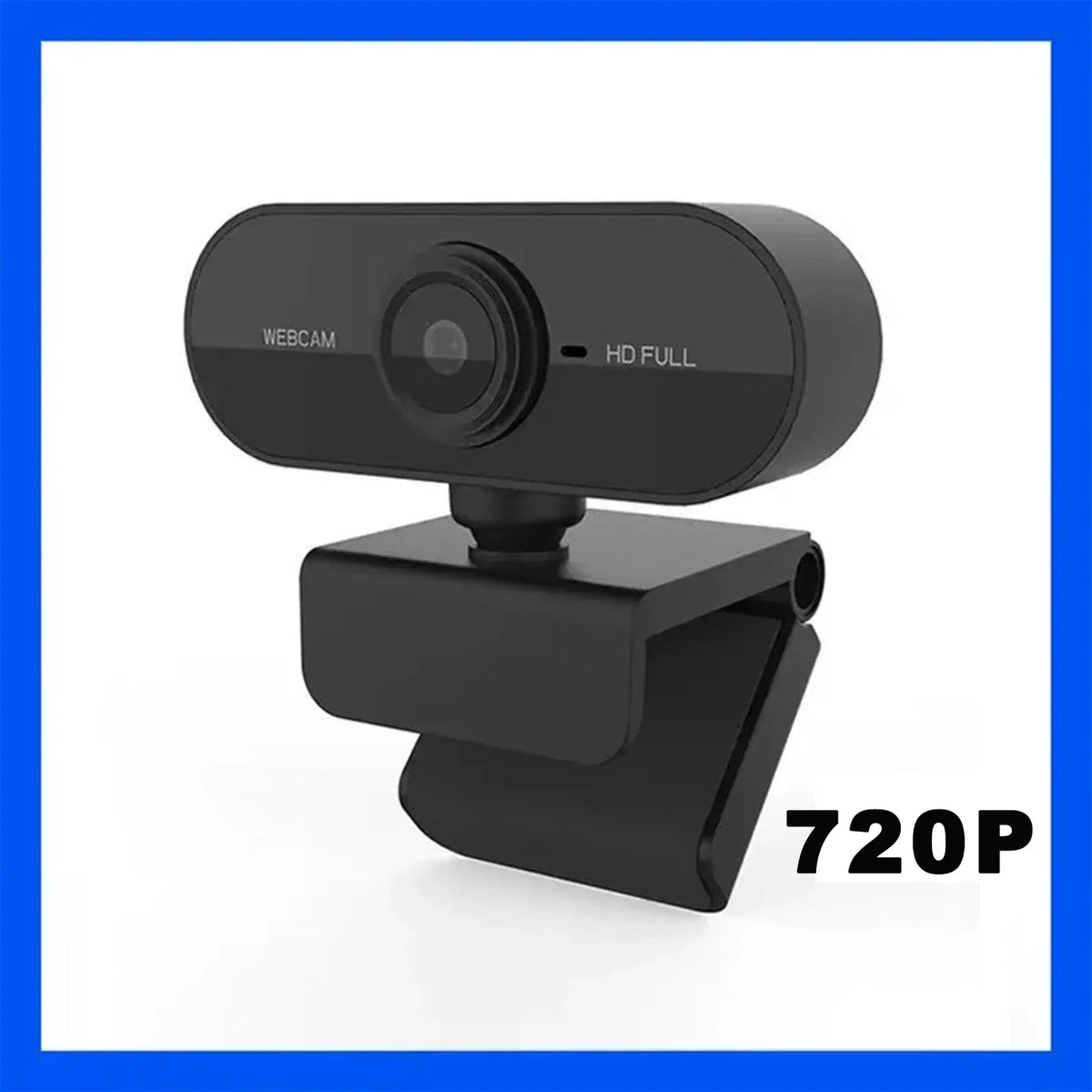Webbkamera 4K/2K/1080p/720p Mini USB med Autofokus & Mikrofon – Kompakt Webcam för PC & Laptop