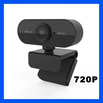 Webbkamera 4K/2K/1080p/720p Mini USB med Autofokus & Mikrofon – Kompakt Webcam för PC & Laptop