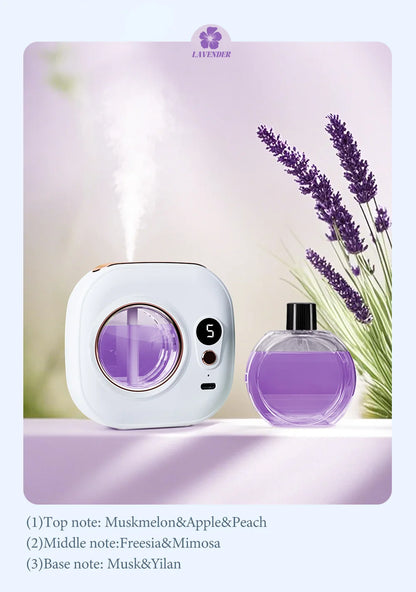 Rechargeable automatic aroma diffuser, essential oil diffuser, aroma essential oil, hotel bathroom aroma machine gift