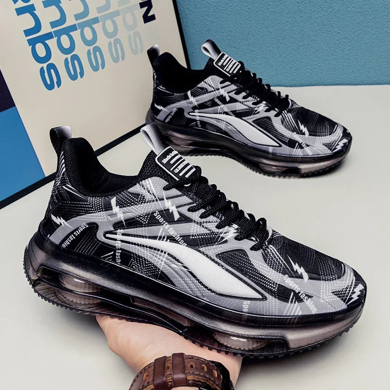 Men's Fashionable Basketball Shoes Air Cushioning Comfortable Non-Slip Breathable Shock-Absorbing Men's Outdoor Activities