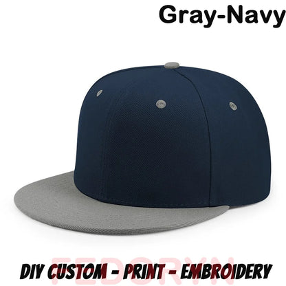 FEDORYN Snapback Keps Splice-Färger Hip Hop – 40 Färger Akryl/Polyester Justerbar Unisex Anpassad Brodyr Tryck Grossist Dropshipping