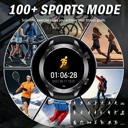 2026New Men's Outdoor Sports Smartwatch GPSTrack 1000mAh Battery Heart Rate Monitor 100+Sport Mode IP67 Waterproof Smart Watches
